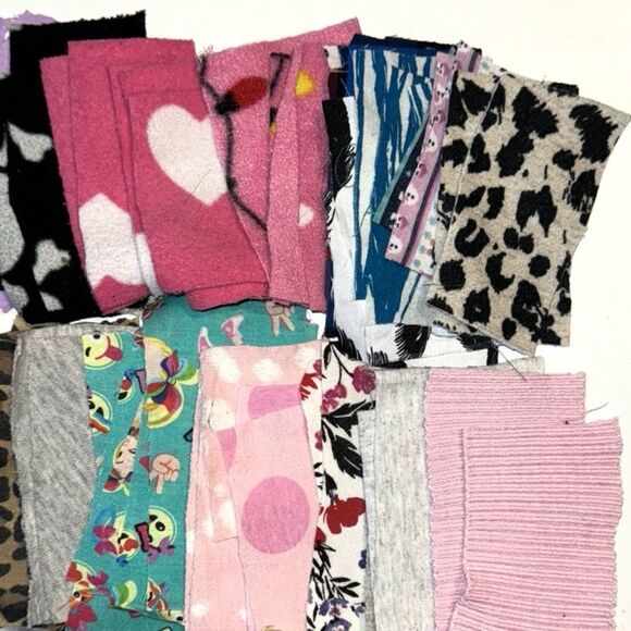 Mixed Media, Rectangular, 3”x6”, Fabric Scrap Bundle, B2 - Picture 5 of 10